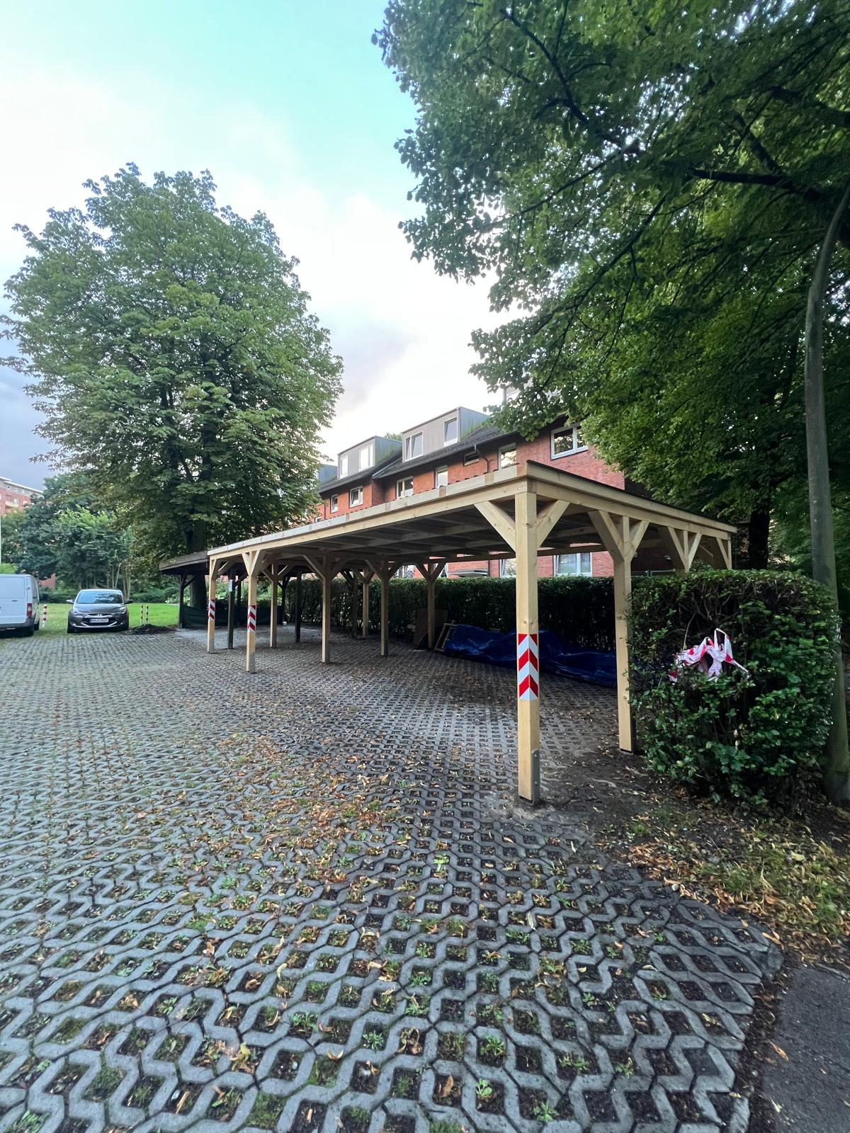 Montage und Aufbau eines Carports durch Hauszeit E&B in Hamburg und Umgebung